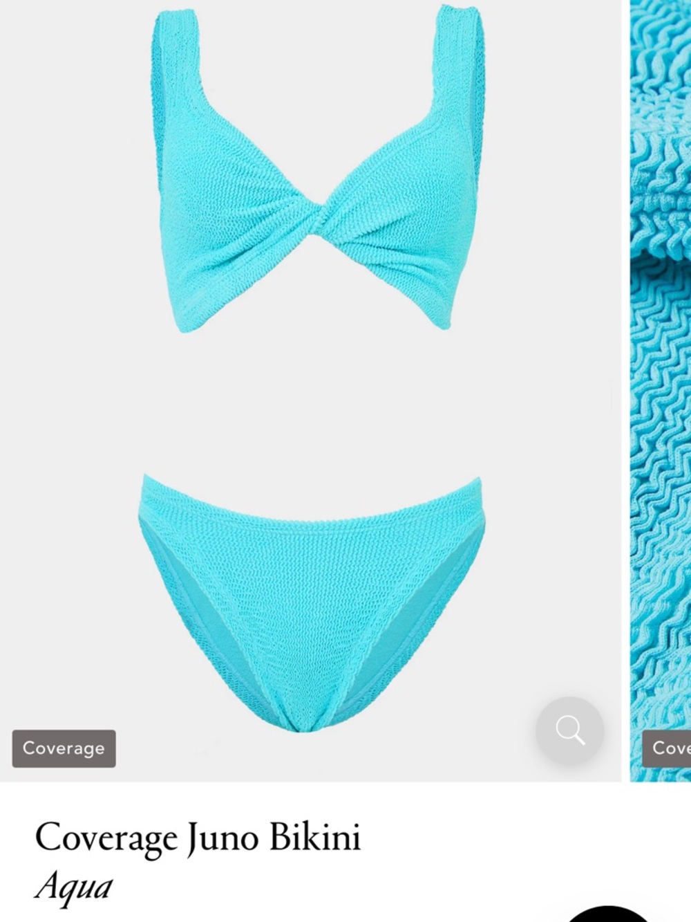 Hunza G Aqua Coverage Juno Bikini